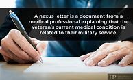 Image result for VA Nexus Claims Letter Sample