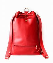 Image result for Red Leather Backpack Purse