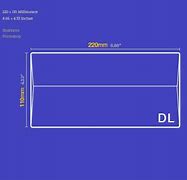 Image result for DL Envelope Size Template