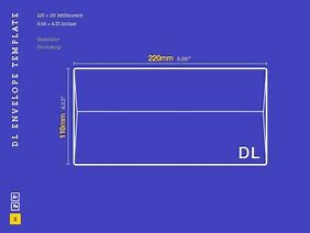 Image result for DL Envelope Size Template