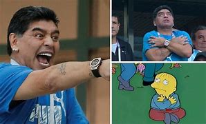 Image result for Maradona Mem