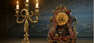 Image result for Beauty and the Beast Clock and Candle