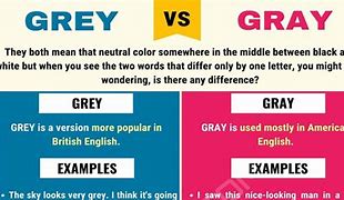Image result for Gray vs Gerk
