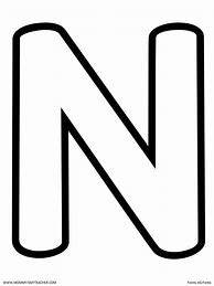 Image result for Printable Alphabet Letter N