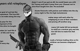 Image result for Alpha Chad Rust Meme