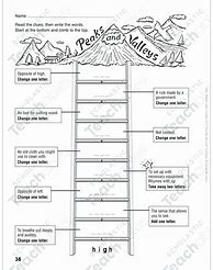 Image result for Printable Word Ladders for Adults