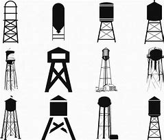 Image result for Hand Drawn Water Tower SVG
