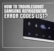 Image result for Samsung Refrigerator Error Codes