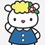 Image result for Color Pages Hello Kitty Sanrio