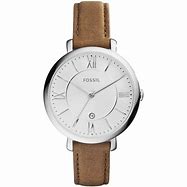 Image result for Fossil Ladies Jacqueline Brown Leather Watch