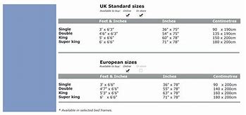 Image result for IKEA Bed Sizes Chart