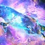 Image result for Galaxy Wolf Cartoon Background