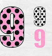 Image result for Fancy Number 17 Polka Dots