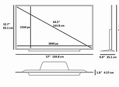 Image result for 65 Inches in Cm