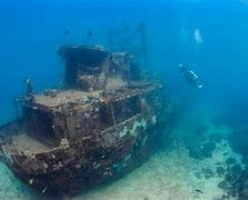 Image result for Habu Port Sunken Ship