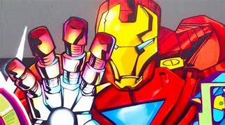 Image result for LEGO Iron Man Graffiti