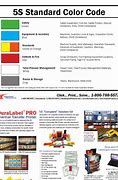 Image result for 5S Color Standards Template