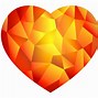Image result for Orange Love Heart with Gray Background
