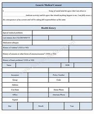 Image result for Medical Consent Form