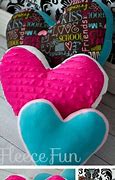 Image result for Fleece Heart Pillow