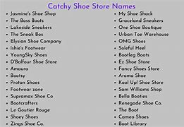 Image result for Names for Shoe Store