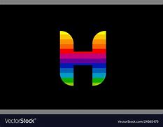 Image result for Rainbow Letter H