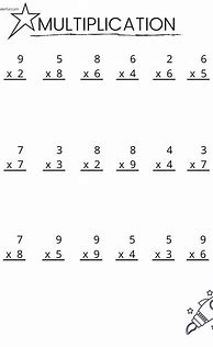 Image result for Kids Multiplication Worksheets