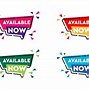 Image result for Now Available Sticker