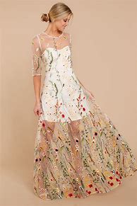 Image result for Floral Embroidered Dress