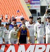Image result for India Win the Trophy in Test Cricket Photo