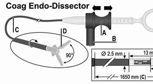 Image result for L Hook Suction Coag Dissector