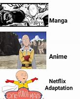 Image result for Manga Anime Netflix Adaptation Meme