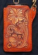 Image result for Leather Hand Tooled Flip Phone Case