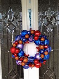 Image result for Coat Hanger Ornament Christmas Wreath