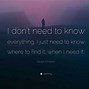 Image result for Don't Want to Know
