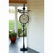 Image result for Pedestal Clock Thermometer