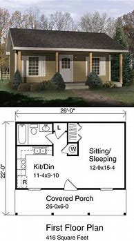 Image result for Single Level Tiny House Plans