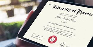 Image result for University of Phoenix Displayable Sample Doctoral Diploma