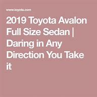 Image result for 2019 Toyota Avalon XSE Black