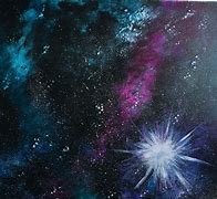 Image result for Galaxy Acrylic Painting