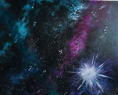 Image result for Abstract Galaxy Acrylic Painting