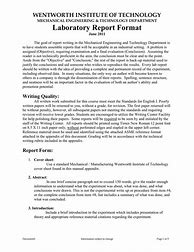 Image result for Engineering Lab Report Structure