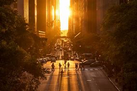 Image result for NYC Manhattanhenge
