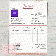 Image result for Cute Invoice Template Free Download