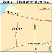Image result for Cotter AR Map