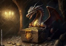 Image result for Dragon Guarding Treasure