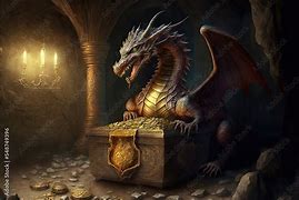Image result for Dragon Cave Full of Treasure
