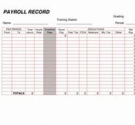 Image result for Payroll Sheet Empty Template