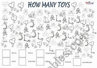 Image result for How Many Toys Worksheet