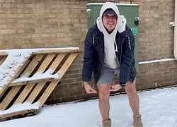 Image result for Cold Man Pictures Shorts Snow